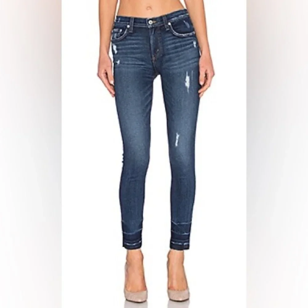 REVOLVE Tularosa Nora High Rise Raw Hem Distressed Jeans in Delhi - Picture 15 of 15